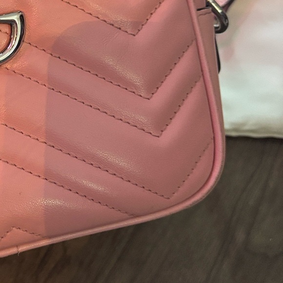 Gucci GG Marmont Matelassé Mini Bag 'Wild Rose' - Picture 11 of 12